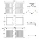DISH RACK WITH DRAIN BOTTOM RACK - 80 DISH RACK WITH DRAIN BOTTOM RACK